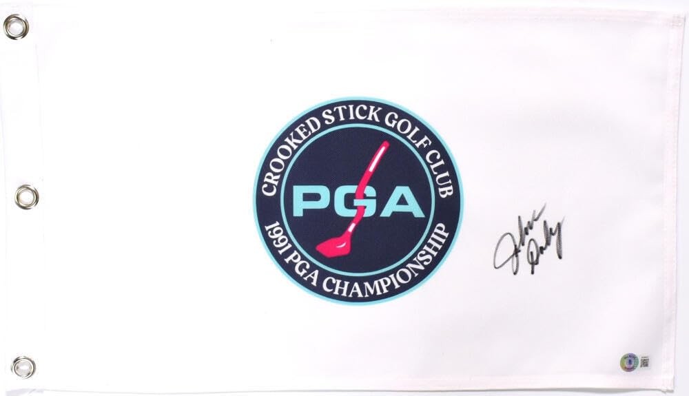 John Daly Signed 1991 PGA Championship Pin Flag