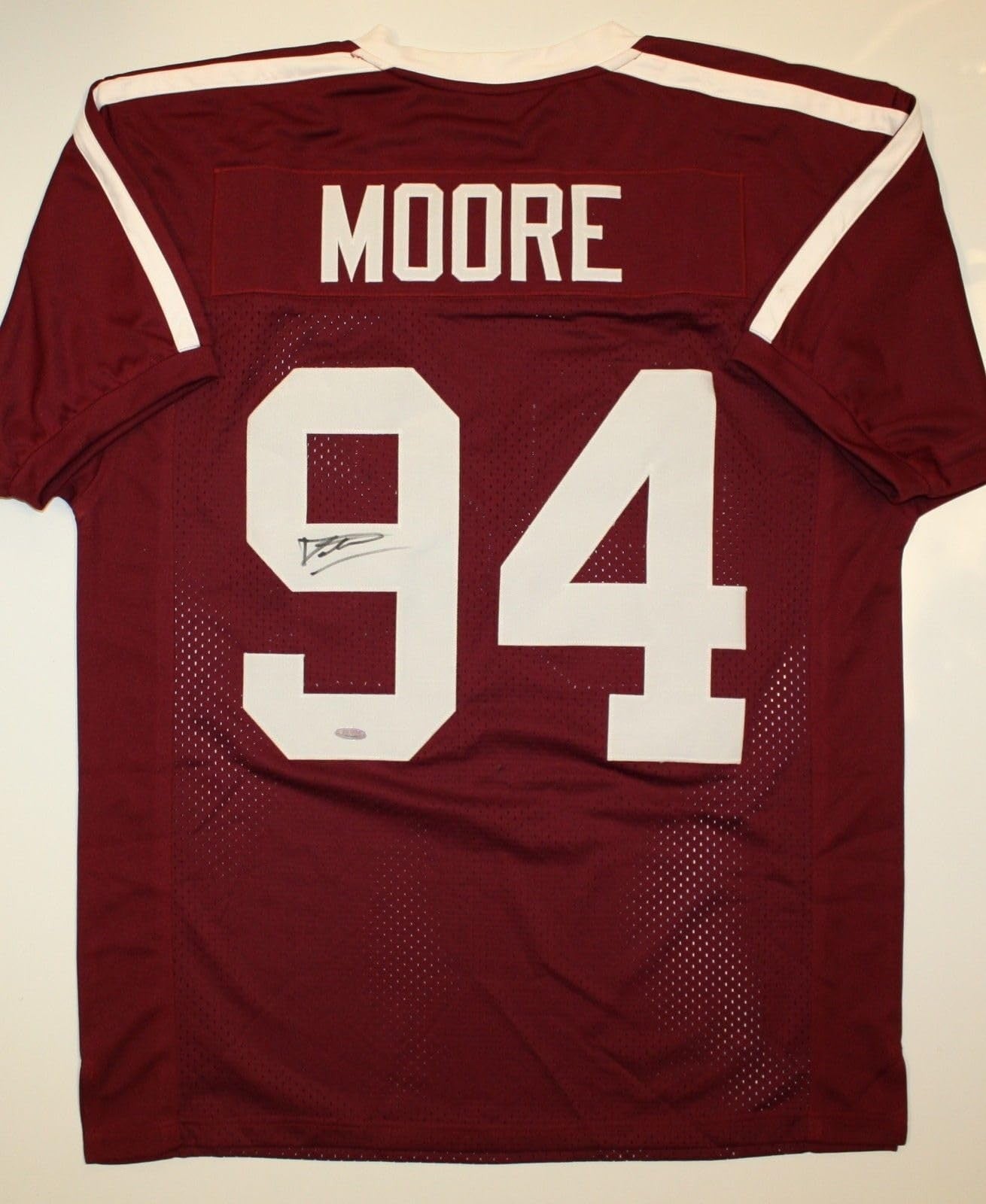 Damontre Moore Signed Maroon Custom Jersey