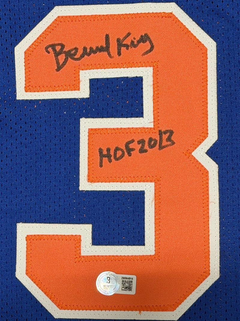 Bernard King Signed New York Knicks Custom Jersey - HOF 2013