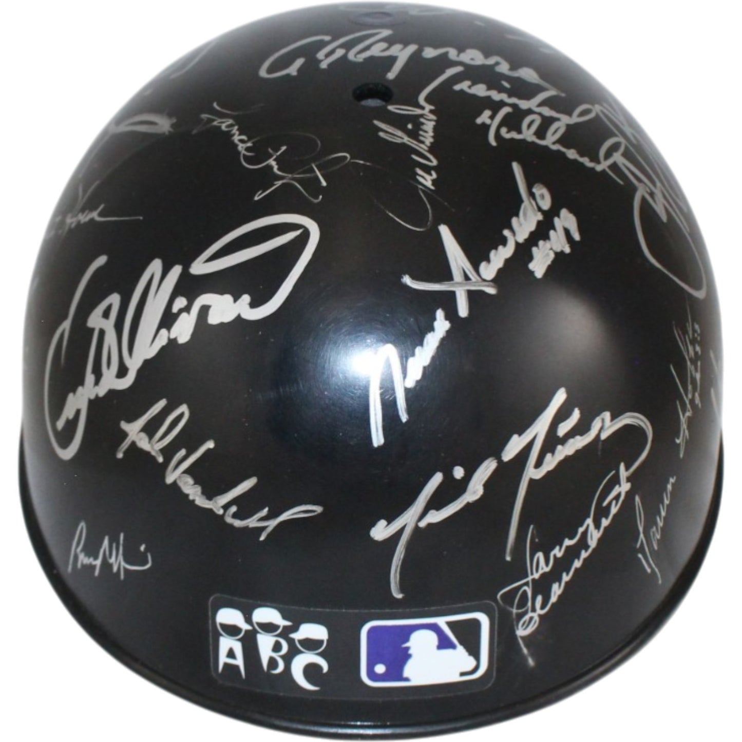 1995 Colorado Rockies Team Signed Multi-Signed Replica Baseball Helmet