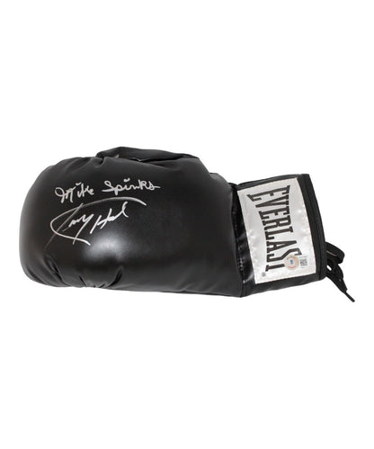 Larry Holmes & Michael Spinks Signed Black Everlast Boxing Glove