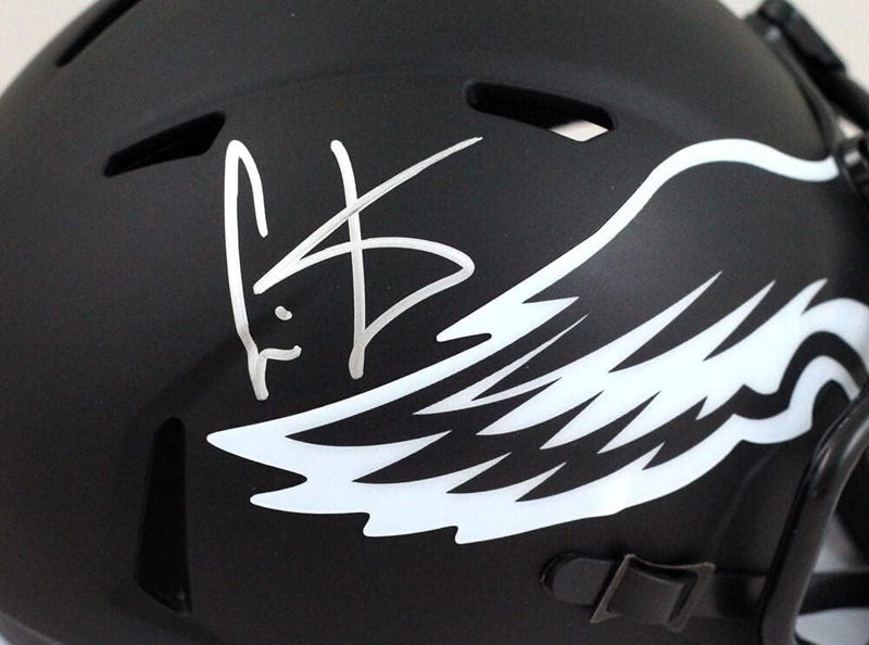Cris Carter Signed Philadelphia Eagles Eclipse Speed Mini Helmet