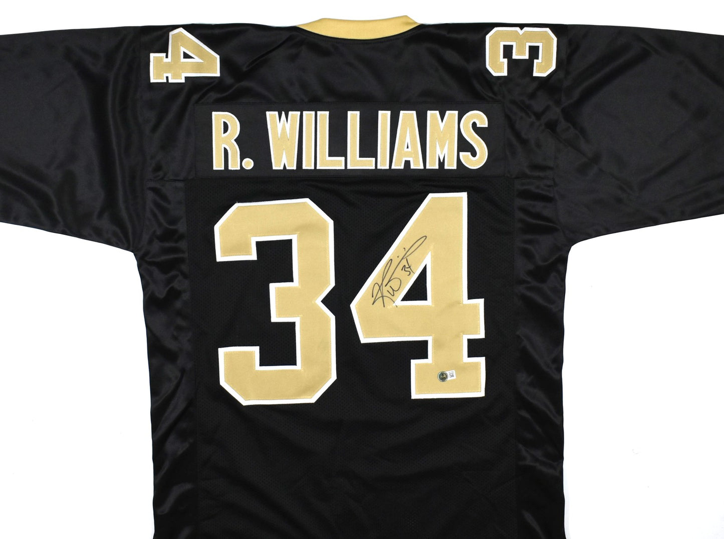 Ricky Williams Autographed New Orleans Saints Custom Black Jersey