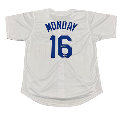 Rick Monday Los Angeles Dodgers Signed Custom Baseball Jersey (Beckett BAS)