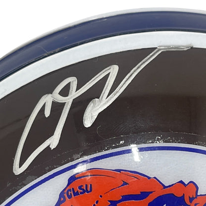 Adam Sandler Signed Waterboy Mud Dogs Mini Helmet