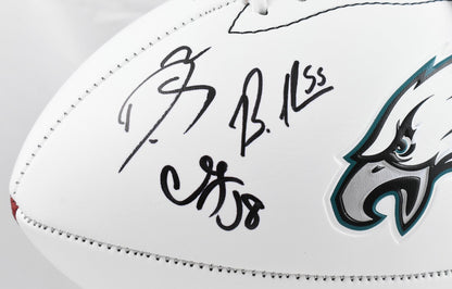 Jalen Carter & Darius Slay Multi-Signed Philadelphia Eagles Logo Football