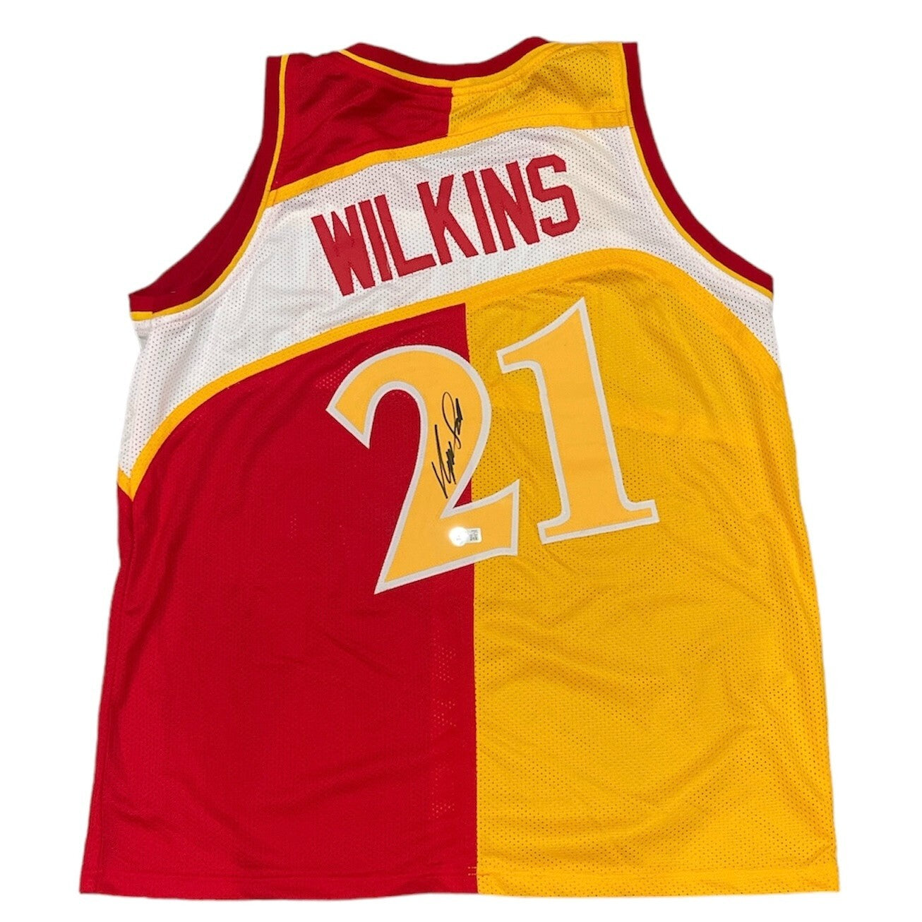 Dominique Wilkins Signed Atlanta Hawks Custom Basketball Jersey BAS