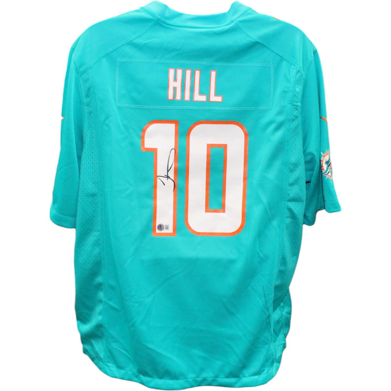 Tyreek Hill Miami Dolphins Autographed Nike Aqua Jersey
