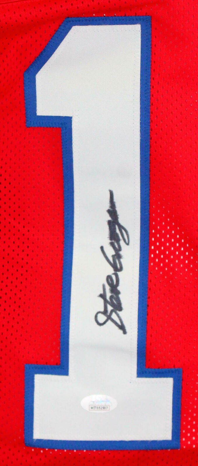 Steve Grogan Autographed New England Red Custom Football Jersey
