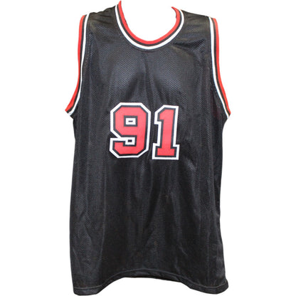 Dennis Rodman Autographed Pro Style Custom Jersey (Beckett Witnessed)