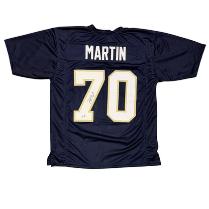 Zack Martin Autographed Notre Dame Fighting Irish Custom Jersey (BAS COA)