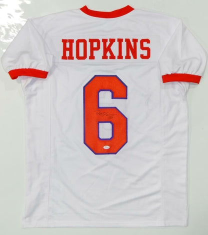 Deandre Hopkins Signed White College Style Jersey