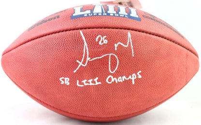 Sony Michel Signed New England Patriots Duke Football