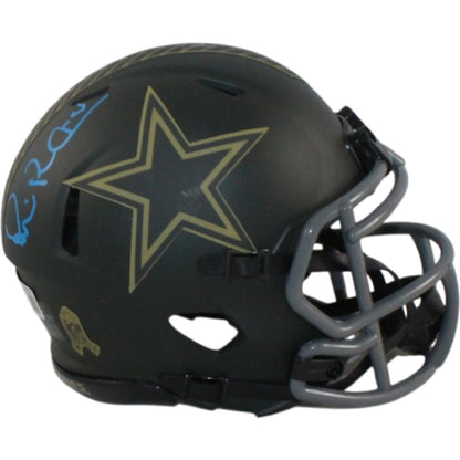 Michael Irvin Signed Dallas Cowboys 2025 Salute to Service Mini Helmet