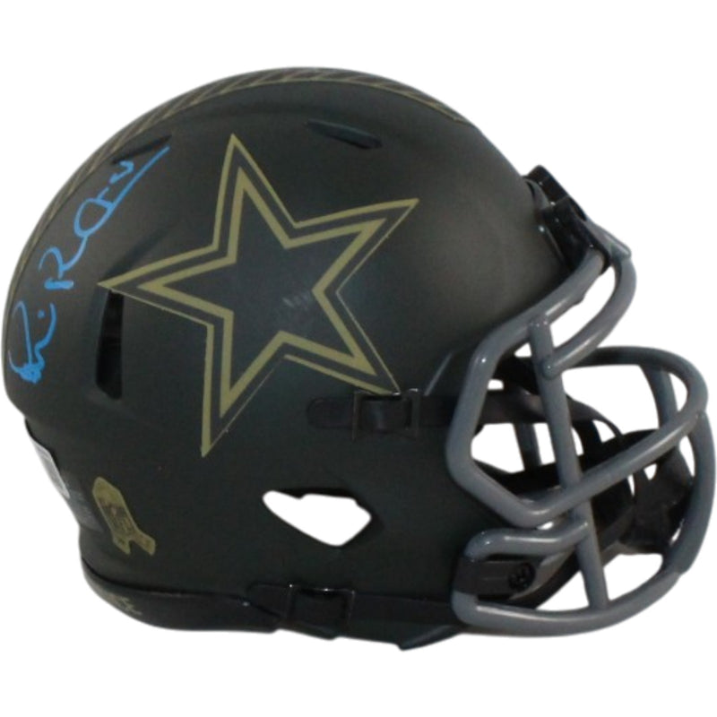 Michael Irvin Signed Dallas Cowboys 2025 Salute to Service Mini Helmet