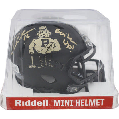 Aidan O'Connell Signed Purdue Boilermakers Vintage Pete Mini Helmet Inscribed