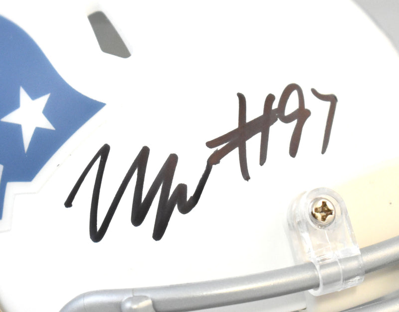 Milton Williams Autographed New England Patriots Rivalries Mini Helmet