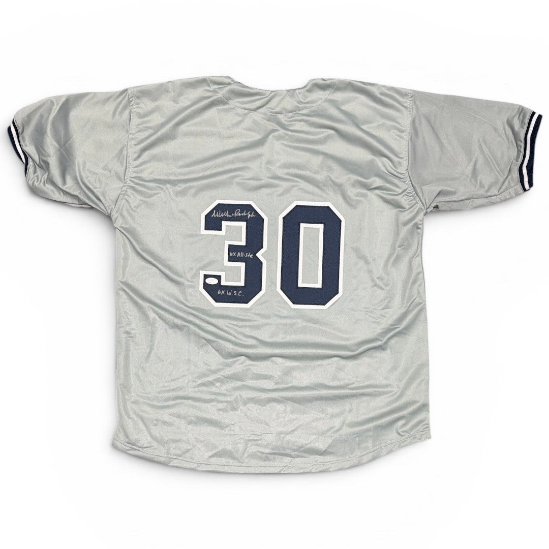 Willie Randolph Signed New York Yankees Custom Jersey with 2 Inscriptions