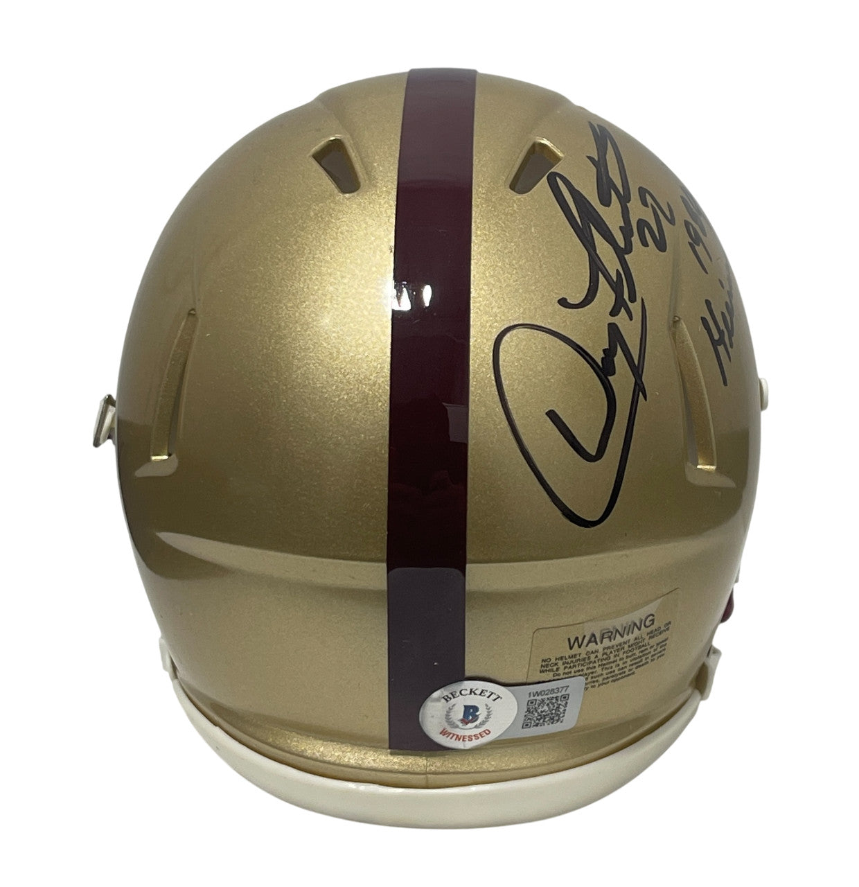 Doug Flutie Signed Boston College Mini Helmet (1984 Heisman) BAS COA
