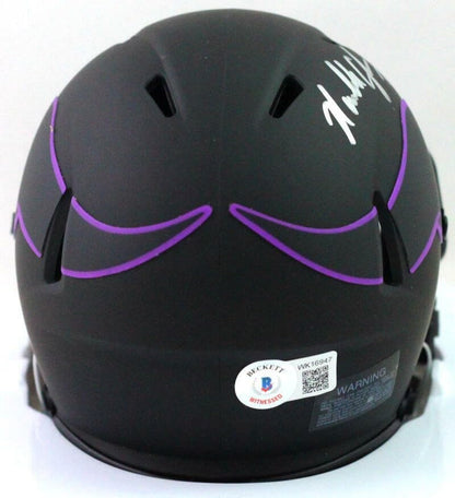 Randall Cunningham Autographed Minnesota Vikings Eclipse Mini Helmet