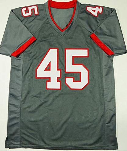 Devin White Autographed Grey Custom Jersey