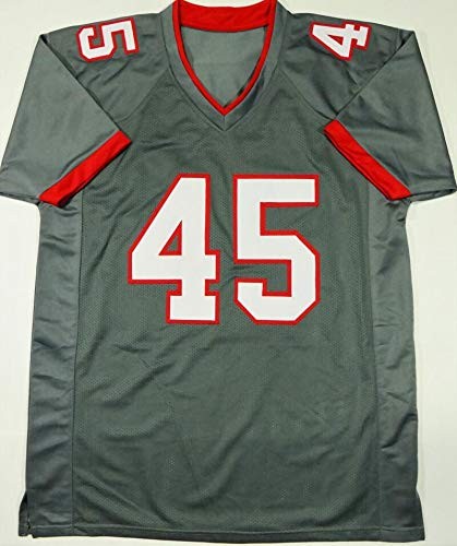 Devin White Autographed Grey Custom Jersey