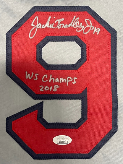Jackie Bradley Jr Signed Boston Custom Jersey (2018 WS Champs) JSA