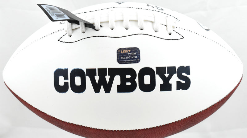 Charles Haley Autographed Dallas Cowboys Logo Football
