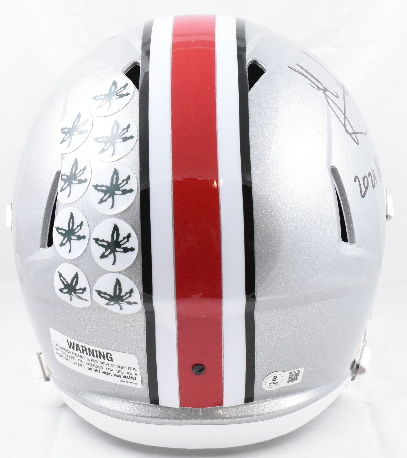 Jack Sawyer Signed Ohio State Buckeyes Full Size Speed Helmet