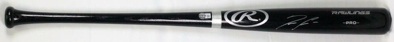 Ronald Acuna Jr. Autographed Black Baseball Bat
