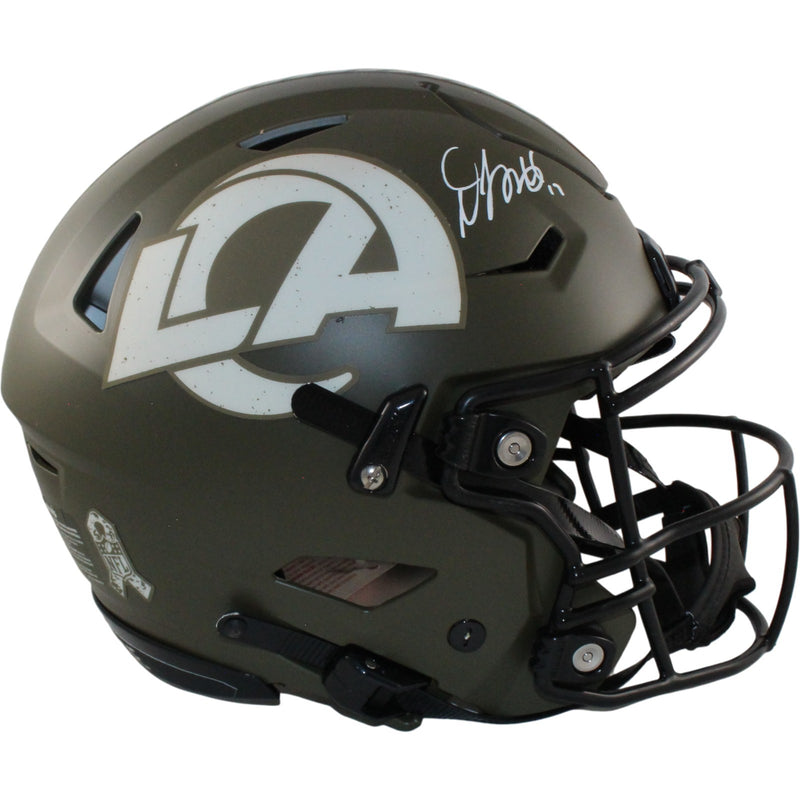Davante Adams Autographed Los Angeles Rams SpeedFlex STS Full Size Helmet