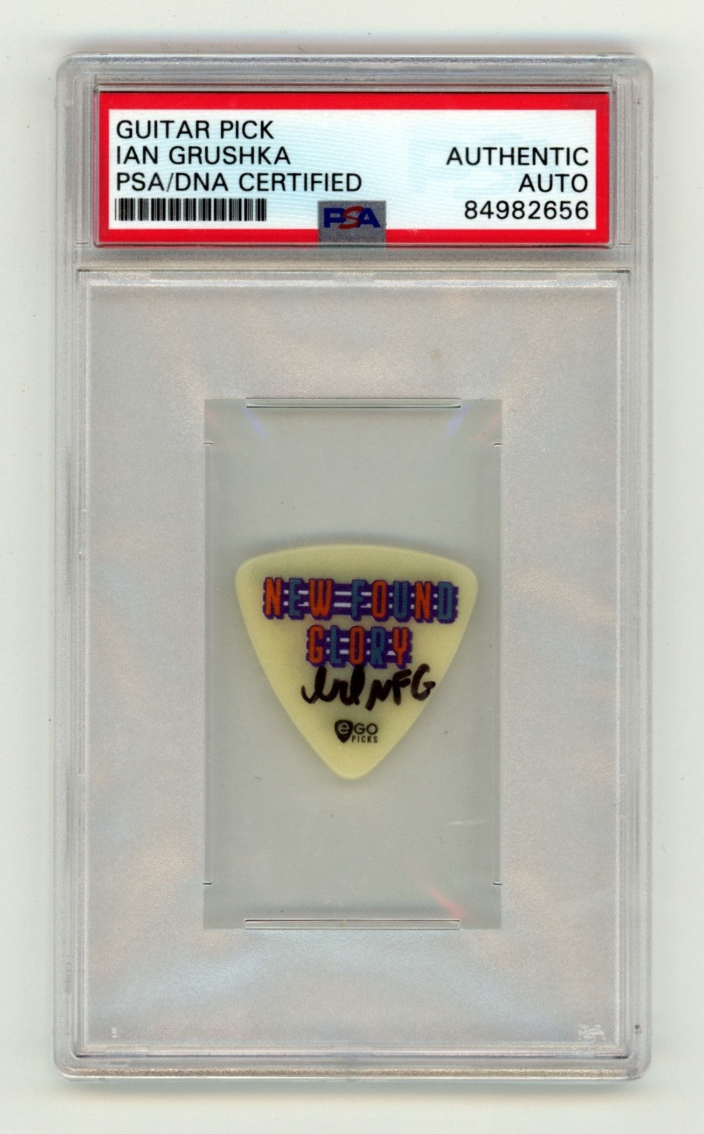 Ian Grushka Signed Orlando Solar Bears Guitar Pick