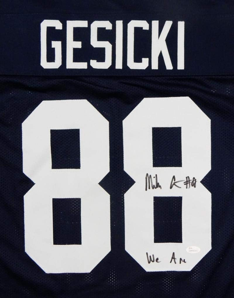 Mike Gesicki Signed Navy Custom Jersey "We Are" Inscription JSA
