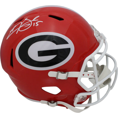 Carson Beck Signed Georgia Bulldogs Full Size Replica Speed Helmet