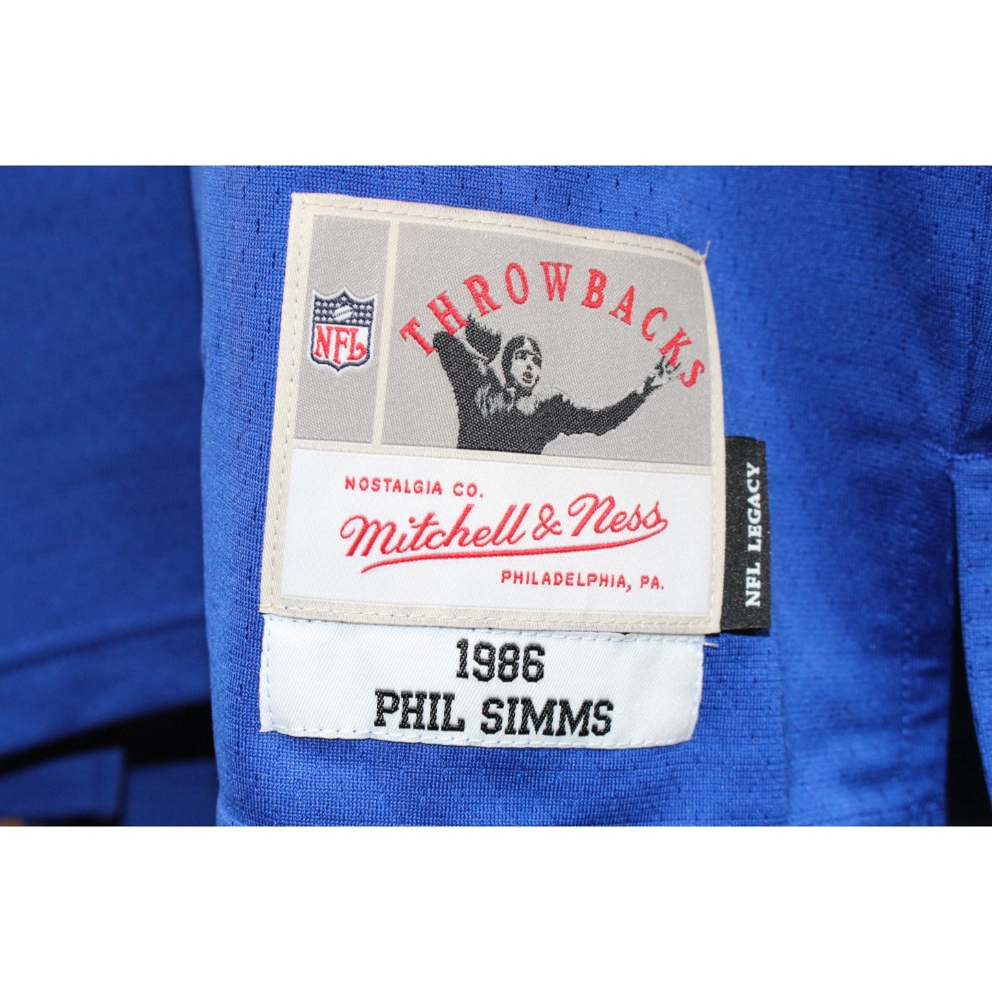 Phil Simms Signed New York Giants Mitchell & Ness Jersey SB XXI MVP