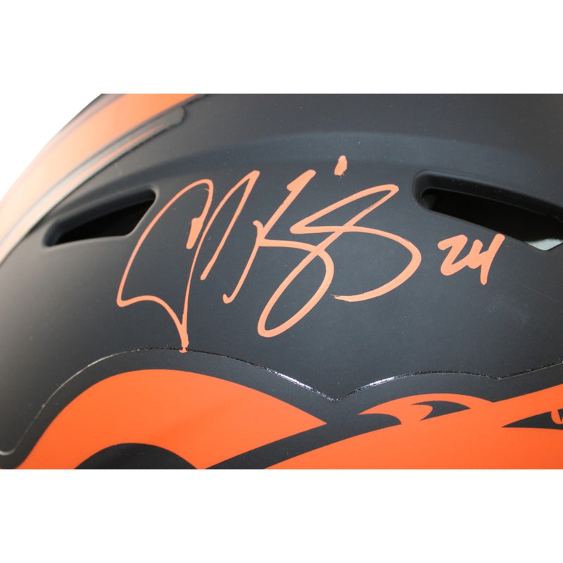 Champ Bailey Autographed Denver Broncos Eclipse Full Size Helmet