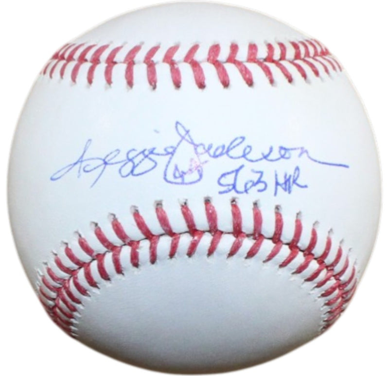 Reggie Jackson Signed New York Yankees Baseball (563 HR Inscription) BAS