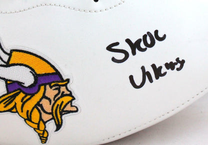 Patrick Jones Signed Minnesota Vikings Logo Football - Skol Inscription
