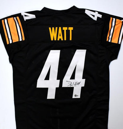 Derek Watt Autographed Black Custom Pro Style Jersey
