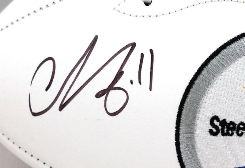 Chase Claypool Signed Pittsburgh Steelers Logo Football "Mapletron"