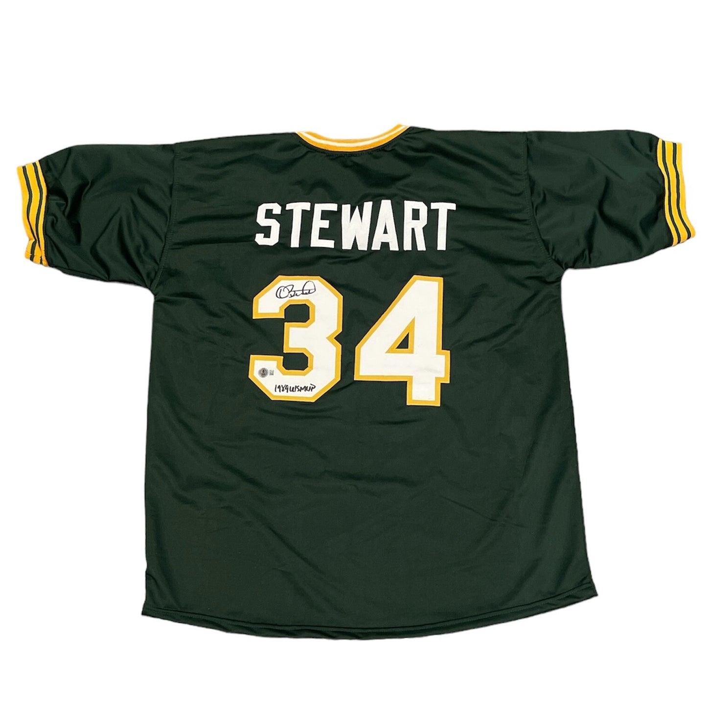 Dave Stewart Signed Oakland Athletics Custom Jersey - '89 WS MVP