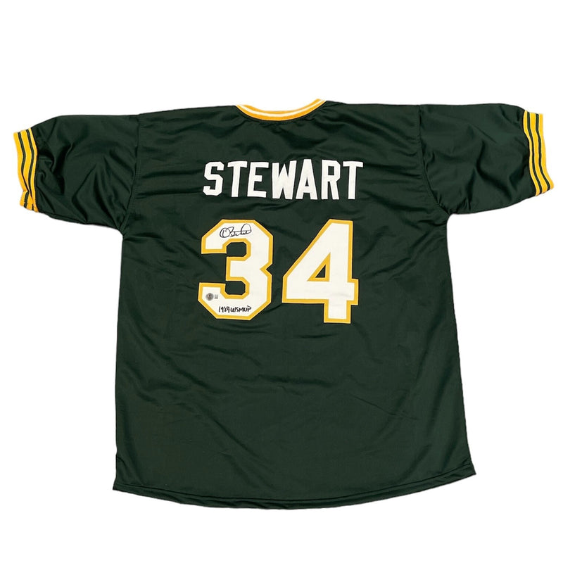 Dave Stewart Signed Oakland Athletics Custom Jersey - '89 WS MVP