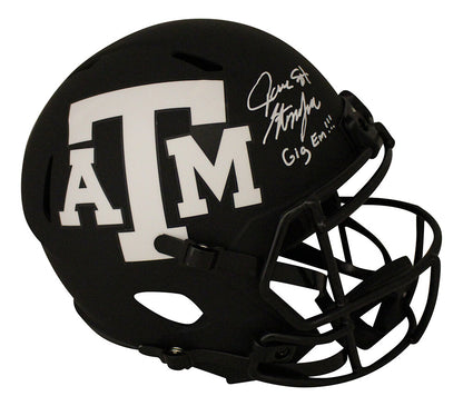 Jace Sternberger Signed Texas A&M Aggies Full Size Eclipse Helmet