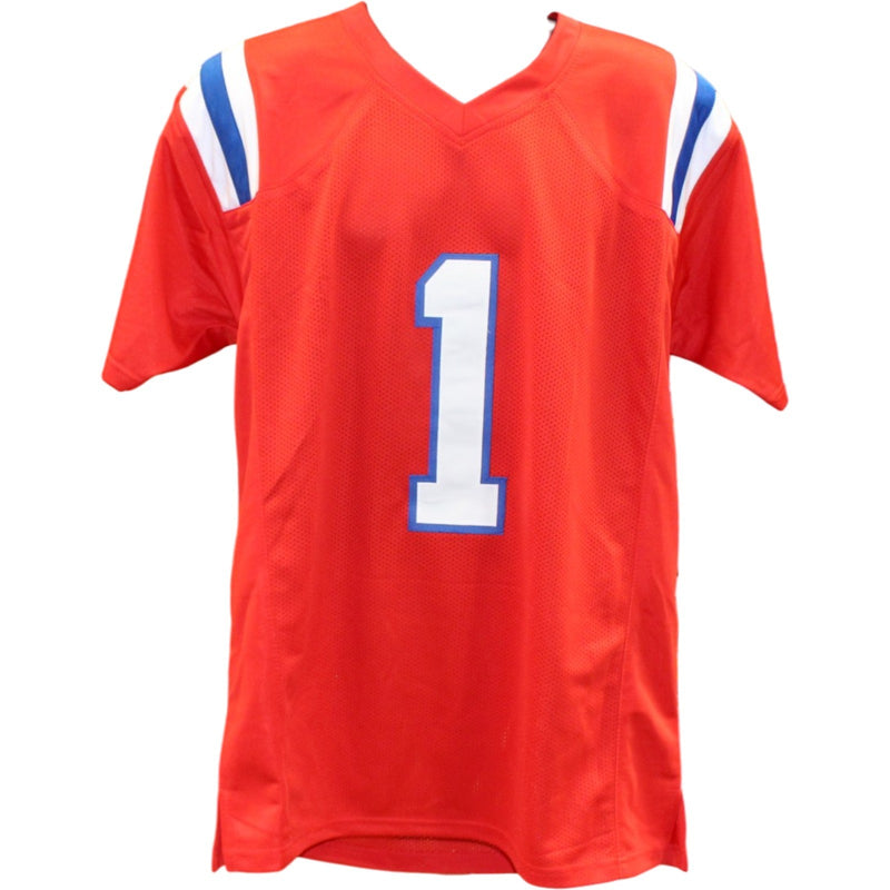 AJ Brown Autographed Red Pro Style Jersey
