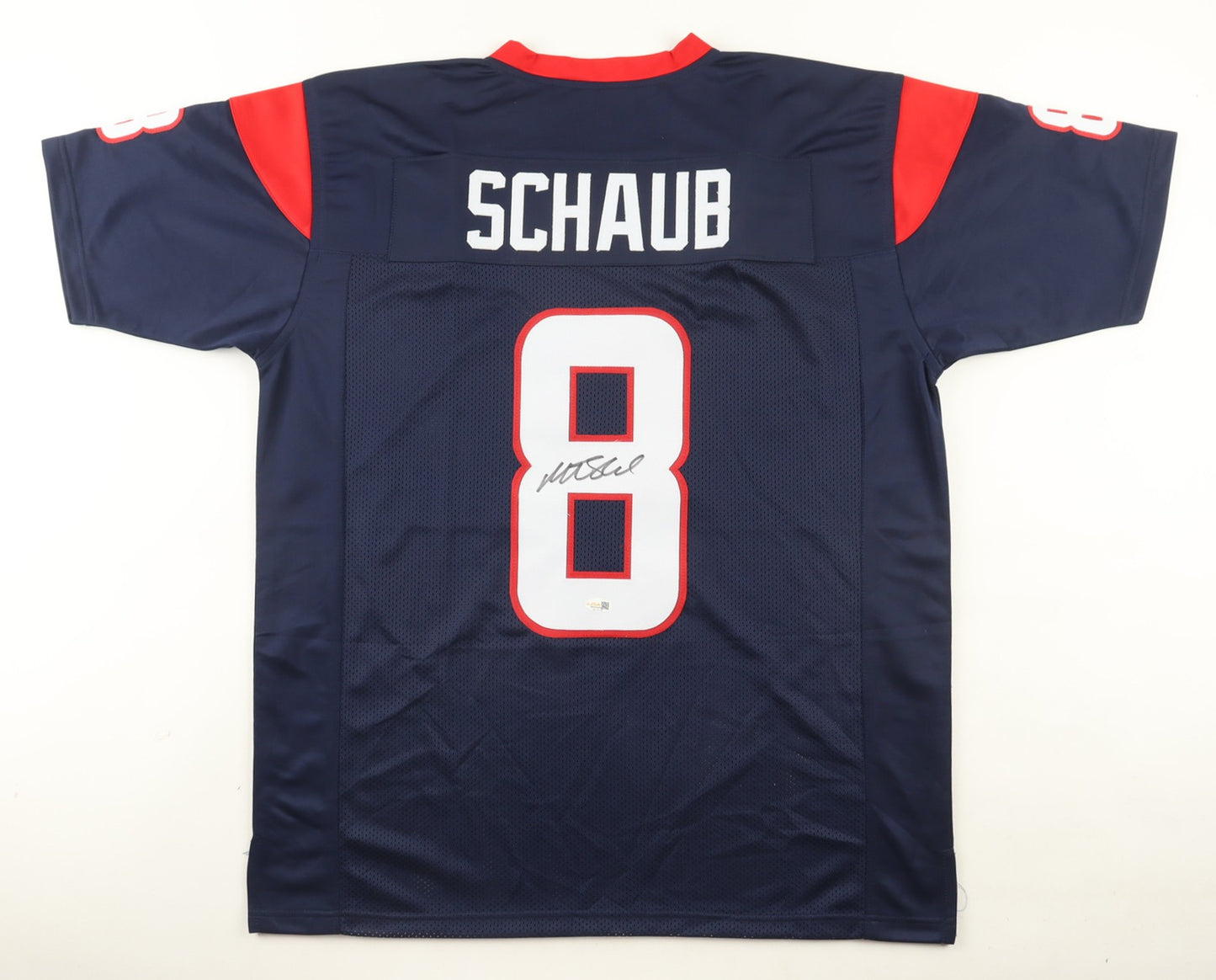 Matt Schaub Autographed Houston Texans Blue Custom Jersey