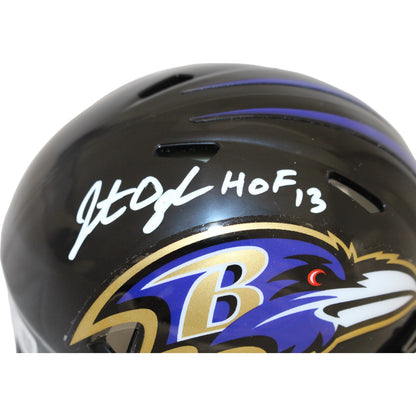 Jonathan Ogden Signed Baltimore Ravens Mini Helmet with HOF Inscription