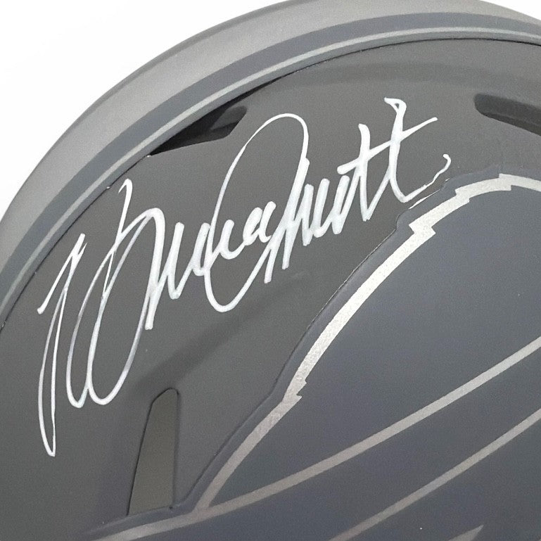 Bruce Smith Signed Buffalo Bills Slate Mini Helmet