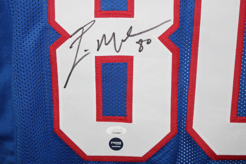 Eric Moulds Autographed Buffalo Bills Custom Football Jersey