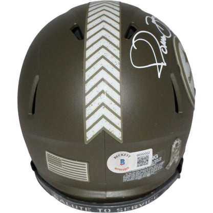 Jerome Bettis Signed Pittsburgh Steelers Salute to Service Mini Helmet