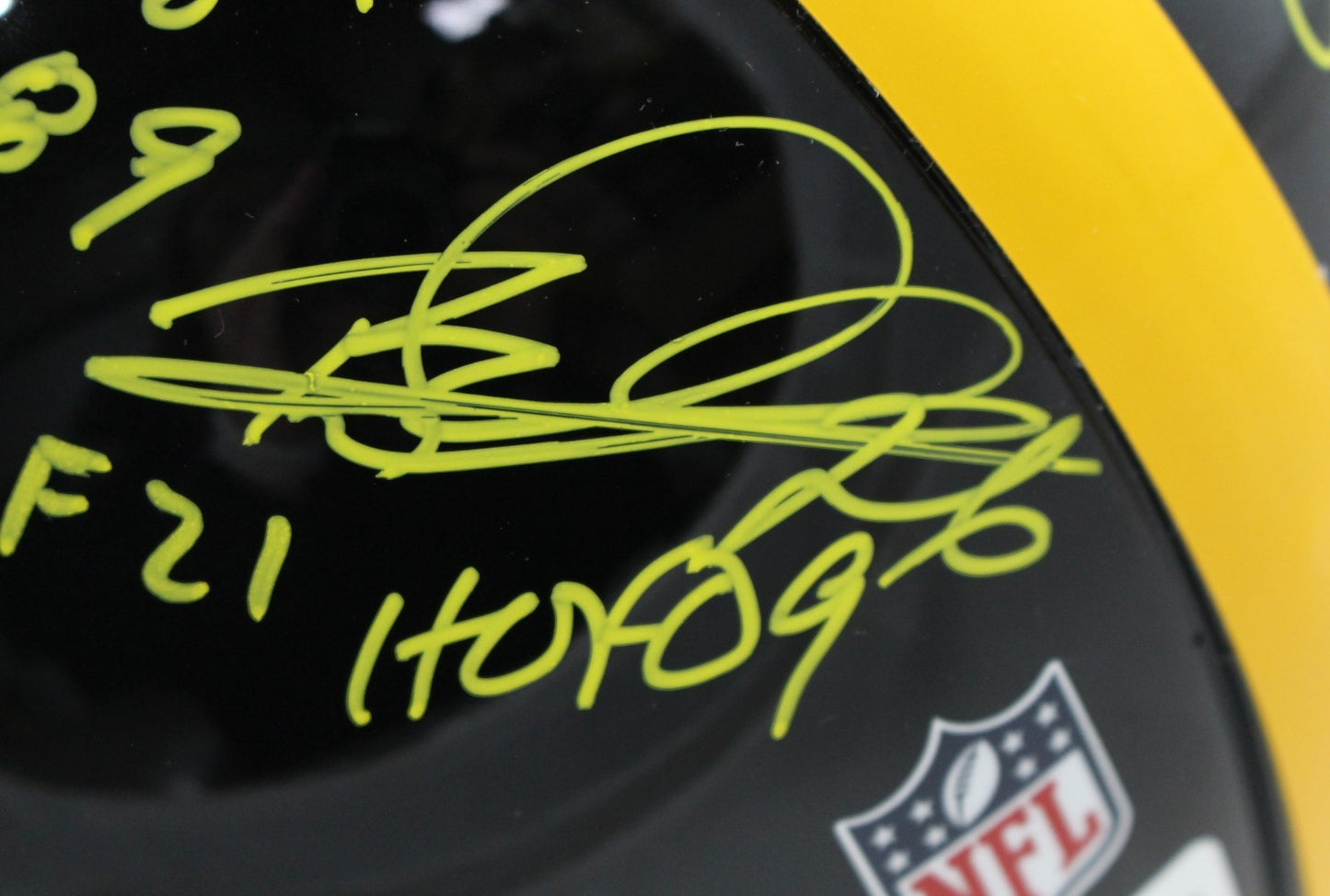 Pittsburgh Steelers HOF Multi-Signed Full Size Authentic VSR4 Helmet (13 Sig)